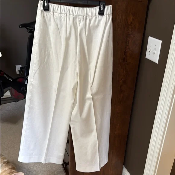 Banana Republic White Wide Leg Pants - Picture 3 of 4